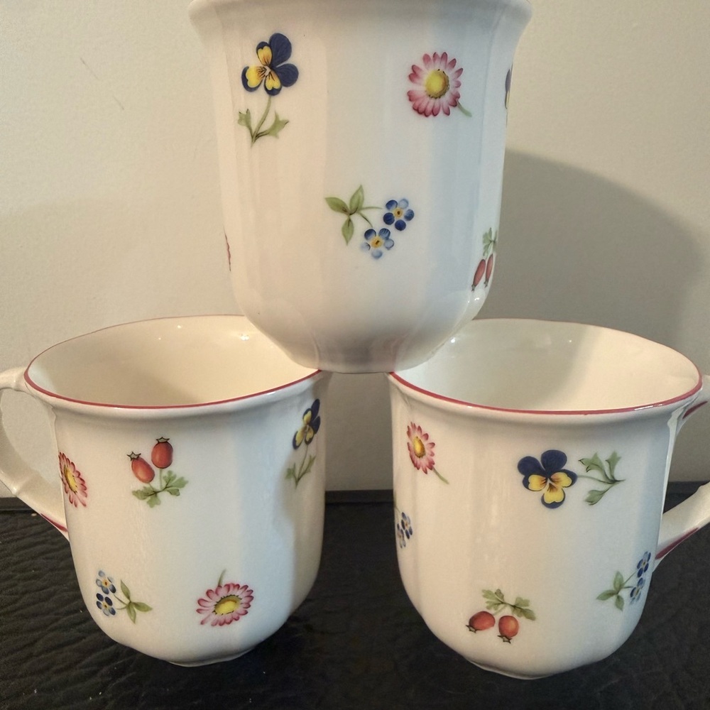 Villeroy & Boch Coffee Tea Cup Petite Made In Germany Set Of 4 - Picture 10 of 12